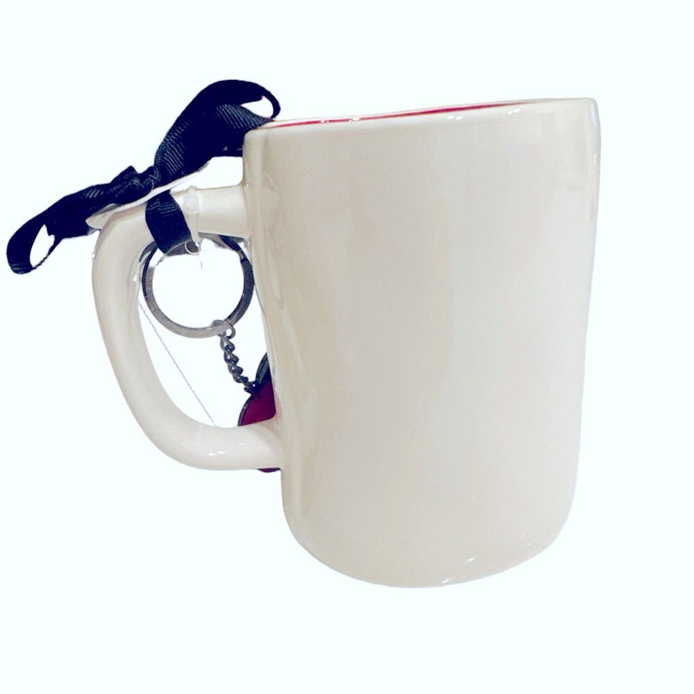 Rae Dunn World’s Best Teacher w Apple Keychain Mug - Picture 3 of 5